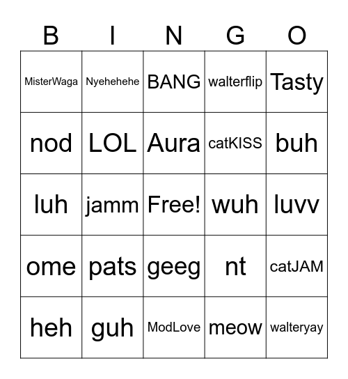 testing card heh (7tv emotes) Bingo Card