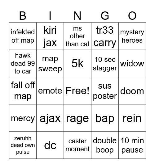 USA vs JPN OWWC Bingo Card