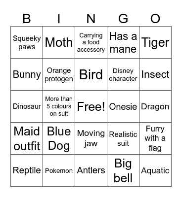 EF Bingo Card