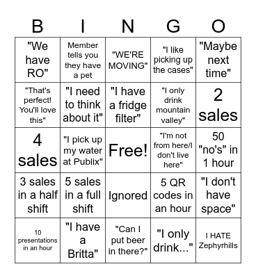 PRIMO BINGO Card
