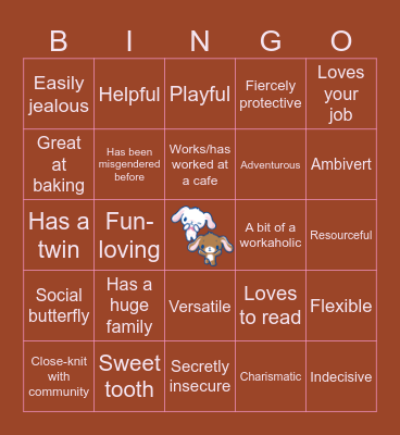TAOHK&I Kinnies - Sugarbunnies Bingo Card