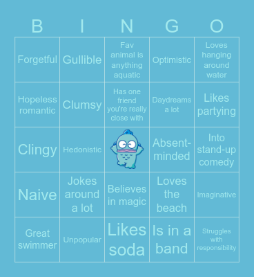 TAOHK&I Kinnies - Hangyodon Bingo Card