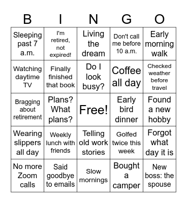 Orlean's Bingo Game Bingo Card
