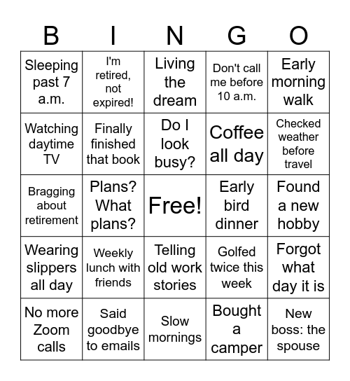Orlean's Bingo Game Bingo Card