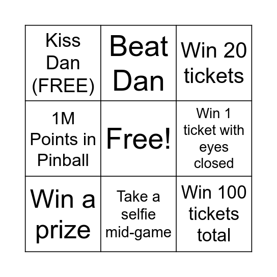 Funland! Bingo Card