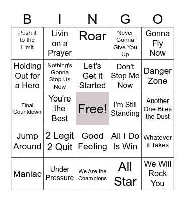 FIELD DAY Bingo Card