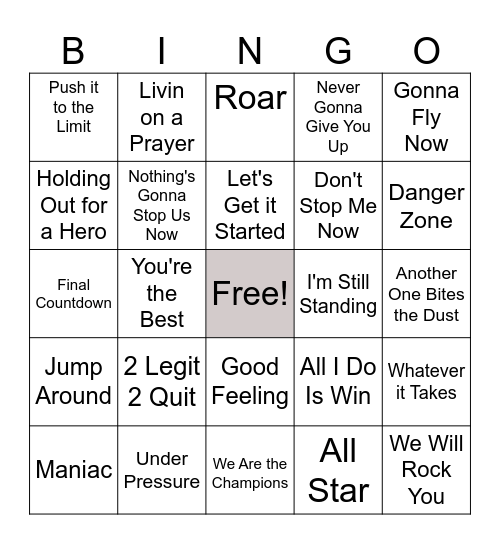 FIELD DAY Bingo Card