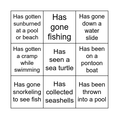 FIND SOMEONE WHO... Bingo Card