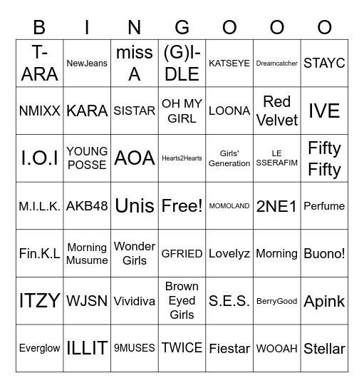 alexy ggs Bingo Card