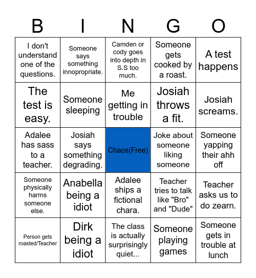 bingo Card