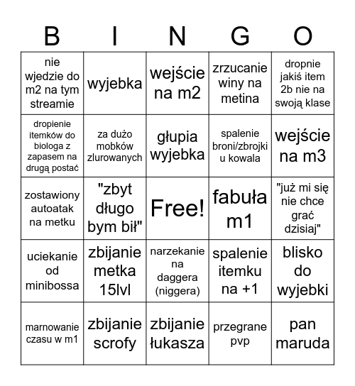 ironman brando Bingo Card
