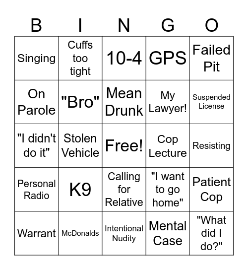 Midwest Safety Bingo Card