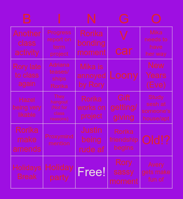 Chap 2! Bingo Card