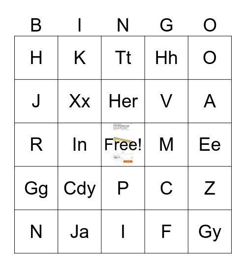 Bridal Bingo Card