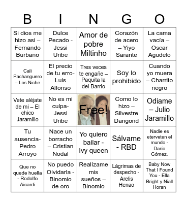 BINGO NOTICHIQUILLO Bingo Card