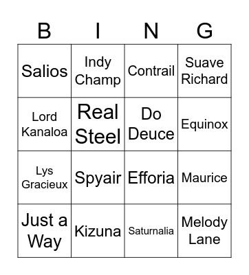 5.5 paka live uma predictions Bingo Card