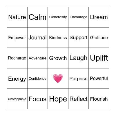 Womens month BINGO Card