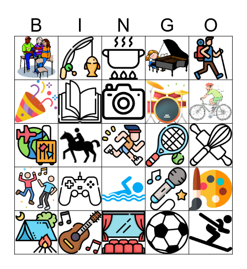 VIDEO: Was sind deine Hobbys? Bingo Card