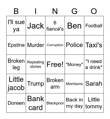 John bingo Card