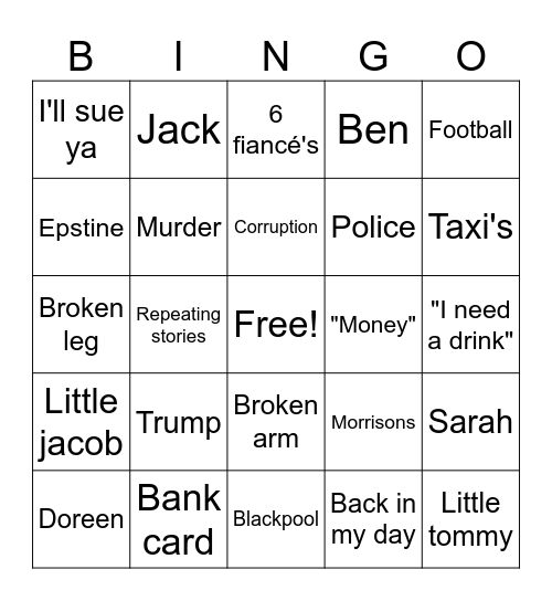 John bingo Card