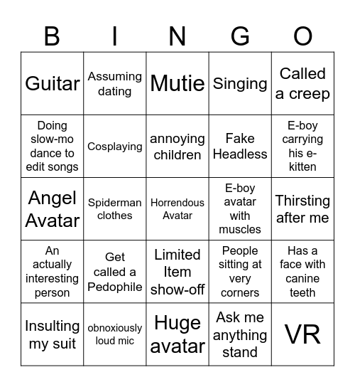 Mic Up! Bingo Card