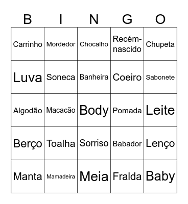Bingo Do Davi Bingo Card