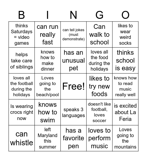 Malin Made A Bingo Card