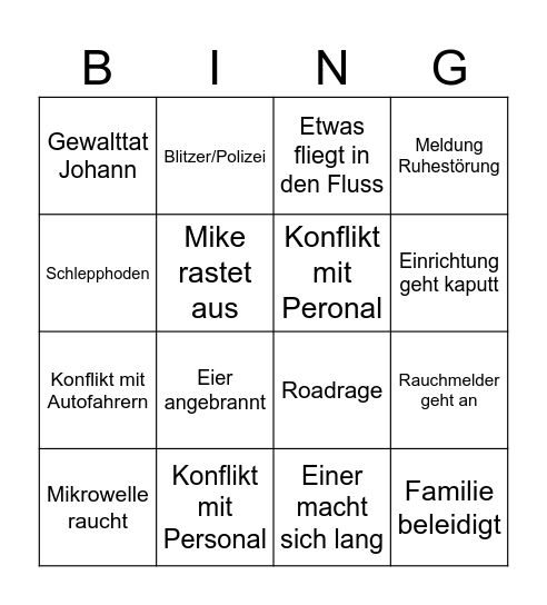 Holland‘26 Bingo Card