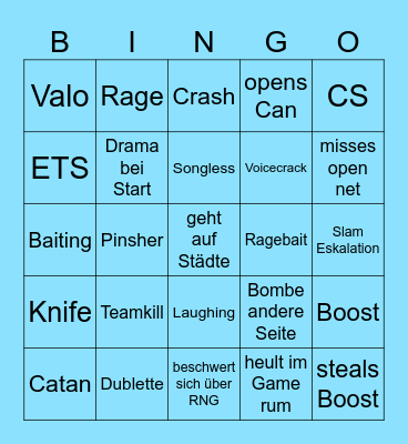 Bingo Mingo Bingo Card