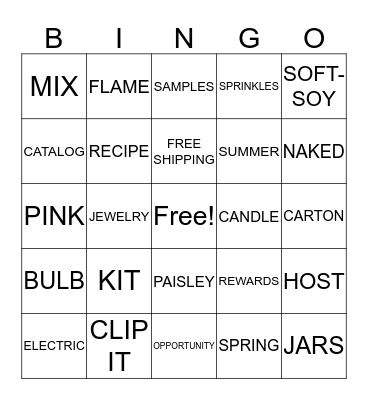 ZEBRA  Bingo Card