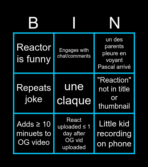 React Bingo Card