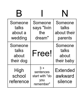 White People Bingo Card