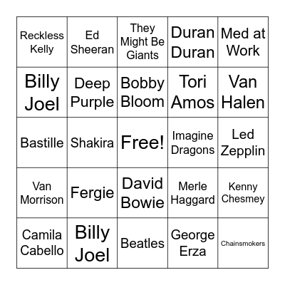International Travel Bingo Card