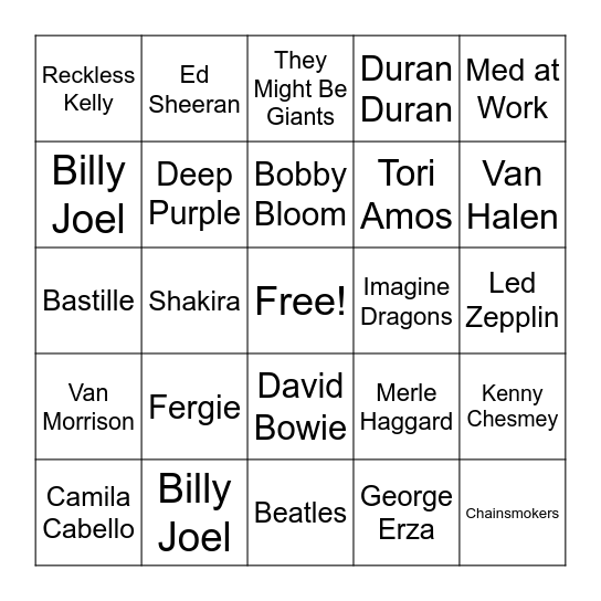 International Travel Bingo Card