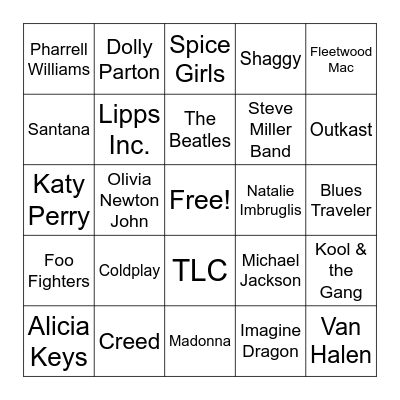 One Word Title Bingo Card
