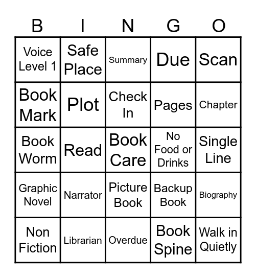 Library Bingo! Bingo Card