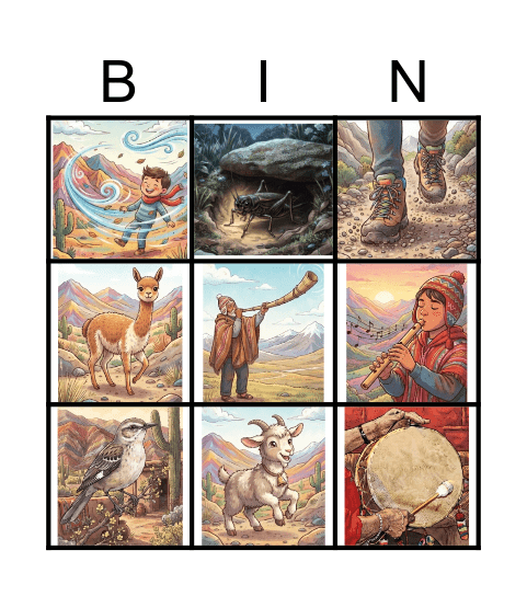 SONIDOS DEL NOA Bingo Card