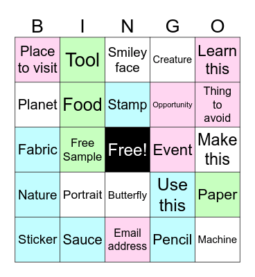 Craft market Bingo Card