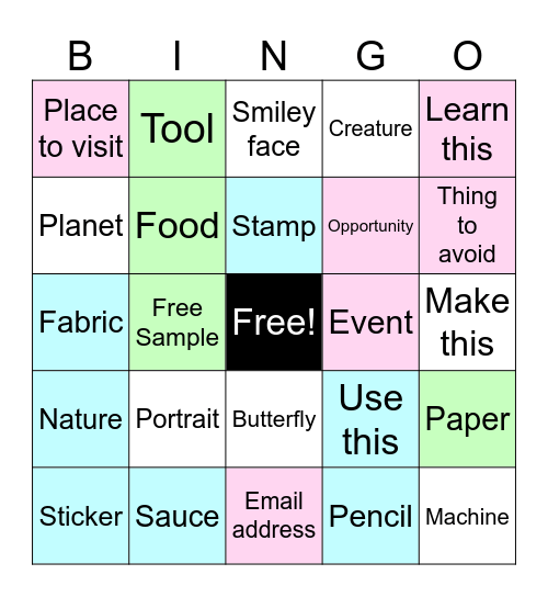 Craft market Bingo Card