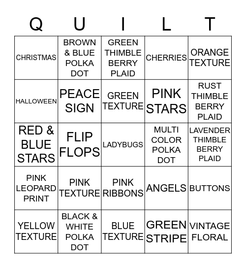 MOUSE IN THE HOUSE BINGO Card