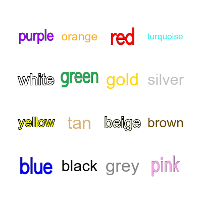 Vocabulary Bingo Card