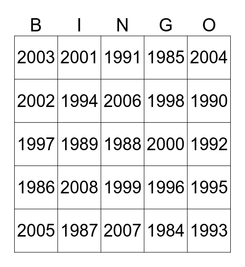 Pssy bingo Card