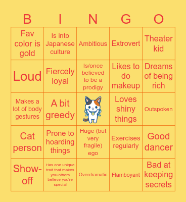 TAOHK&I Kinnies - Kabukinyataro Bingo Card
