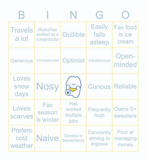 TAOHK&I Kinnies - Pokkyokuten Bingo Card