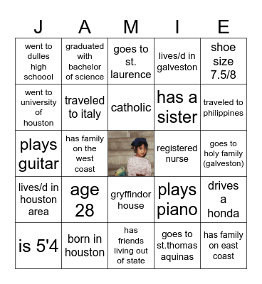she's ok Bingo Card