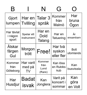 Nolle BINGO!!!! Bingo Card
