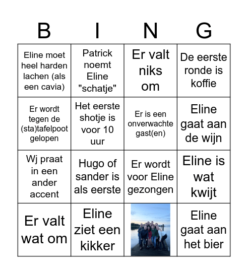 Fabuleuze Bingo Card