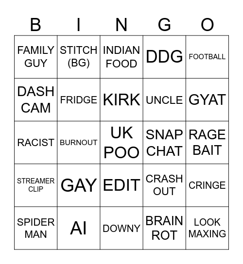 REELS BINGO Card