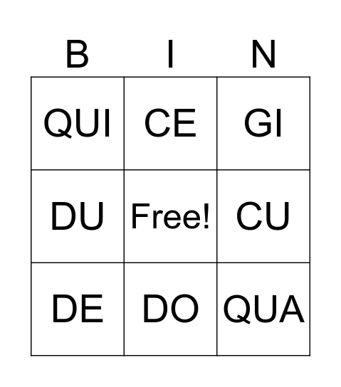 REVISÃO Bingo Card