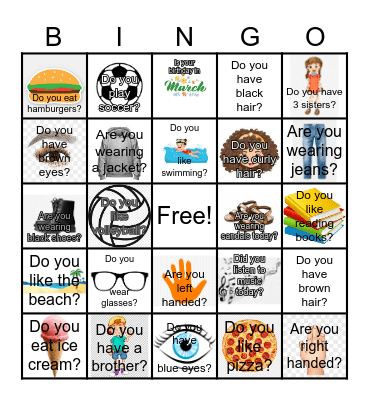 Get to Know You Bingo Card